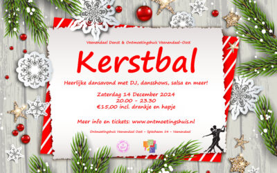 KERSTBAL – met DJ, showdans, salsa en meer!  – za 14 dec -20.00-23.30 uur